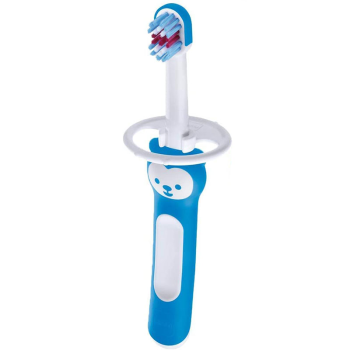 Image showing the Baby's Tooth Brush with Safety Shield, Blue product.