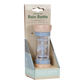 Image showing the Sailors Bay Rain Rattle, Blue product.