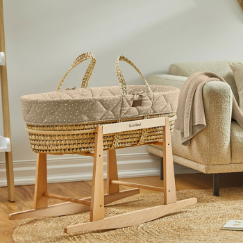Image showing the Moses Basket & Mattress, Truffle Rice product.