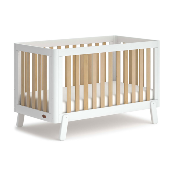 Image showing the Turin Cot Bed, White & Almond product.