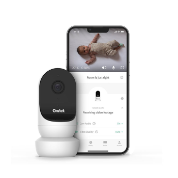 Image showing the Cam 2 Digital Baby Monitor, White product.