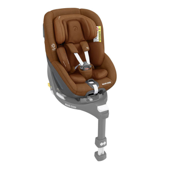 Image showing the Pearl 360 Baby & Toddler Car Seat with 360° Rotation, from Birth, Authentic Cognac product.