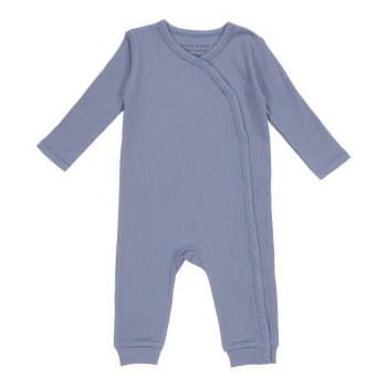 Image showing the Sailors Bay Wrapped Rib One-Piece Suit, Newborn, Blue product.