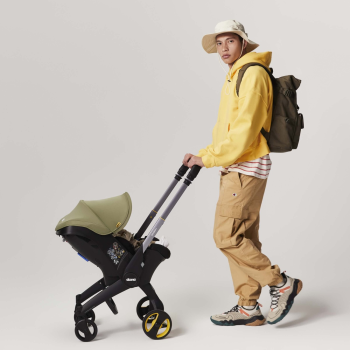 Image showing the Doona i Baby Car Seat to Stroller, Desert Green product.